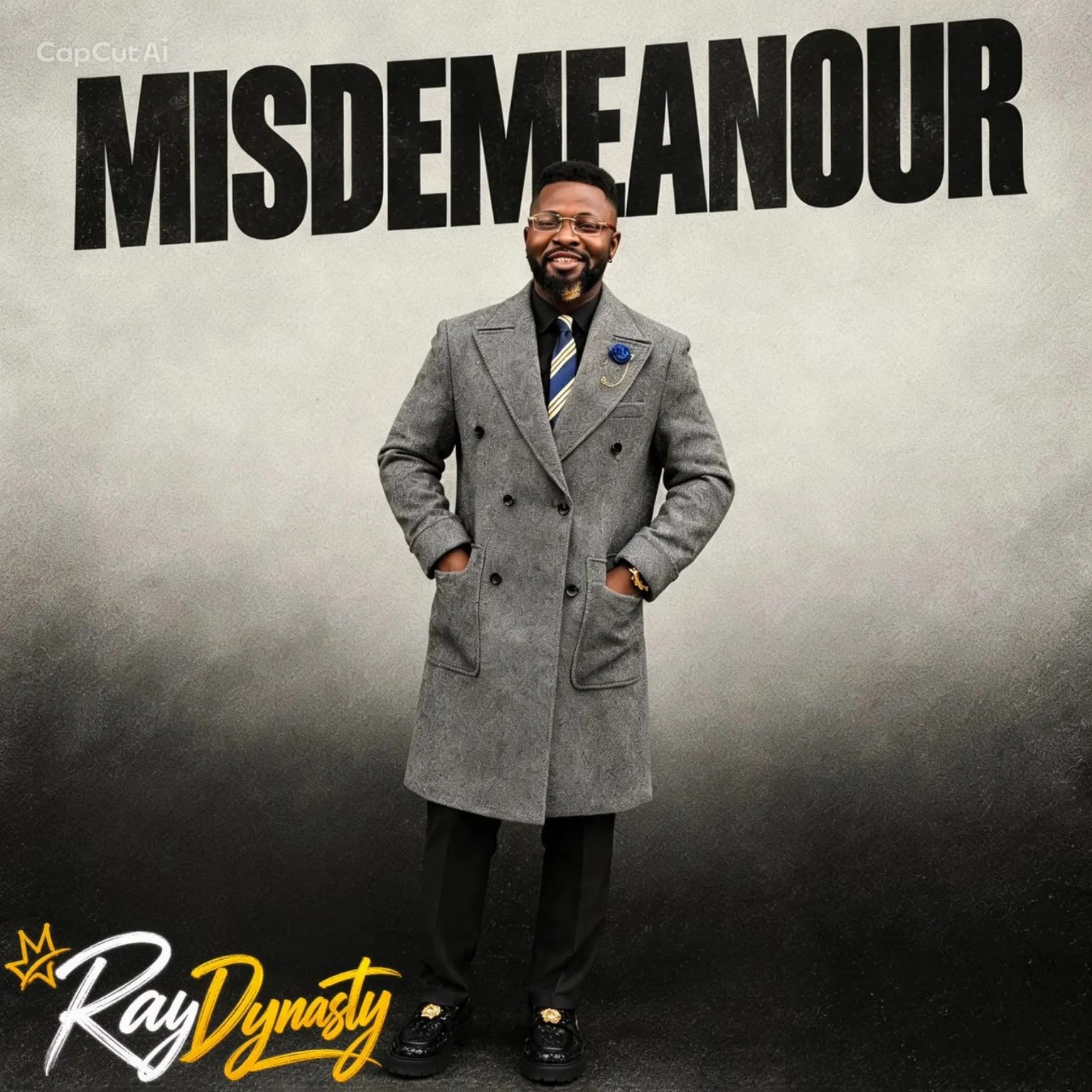 MISDEMEANOUR promotional artwork featuring Ray Dynasty in a grey coat